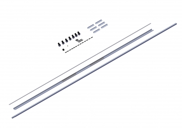 Kit d’essieu, 7,5 cm avec barre faîtière pour remorques jusqu’à 9 m (B1-102555 & B2-102543)